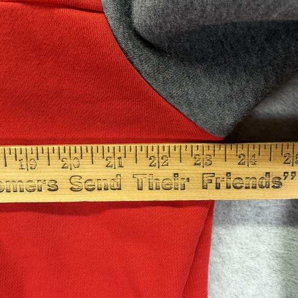 Ohio State Buckeyes Hoodie Sweatshirt Mens XL Red Gray NCAA Football Nike Fleece - Picture 4 of 7